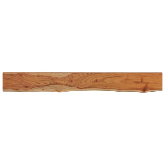 vidaXL Wall Shelf 160x20x2.5 cm Rectangular Solid Wood Acacia Live Edge