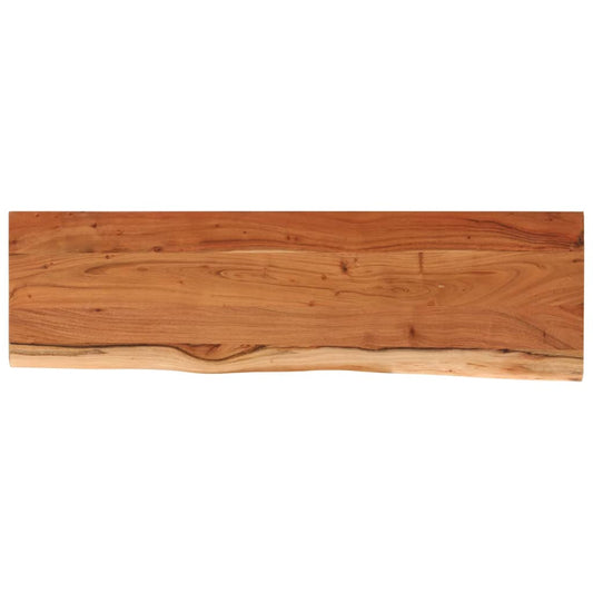 vidaXL Wall Shelf 110x30x2.5cm Rectangular Solid Wood Acacia Live Edge