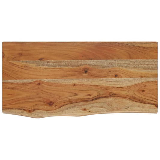 vidaXL Wall Shelf 40x20x3,8 cm Rectangular Solid Wood Acacia Live Edge