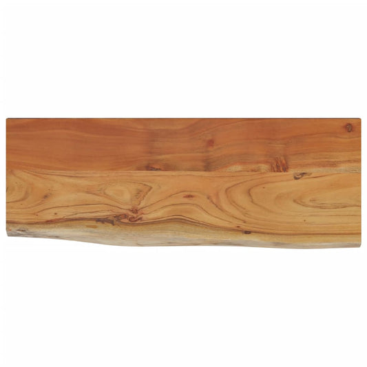 vidaXL Wall Shelf 50x20x3.8 cm Rectangular Solid Wood Acacia Live Edge