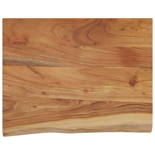 vidaXL Wall Shelf 50x40x3,8 cm Rectangular Solid Wood Acacia Live Edge