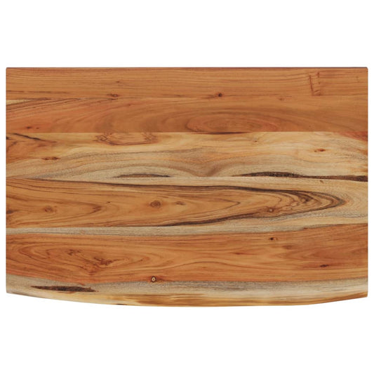vidaXL Wall Shelf 60x40x3,8 cm Rectangular Solid Wood Acacia Live Edge