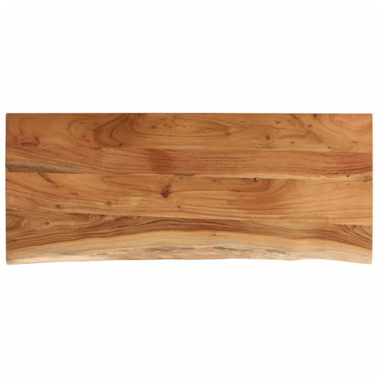 vidaXL Table Top 110x40x3,8 cm Rectangular Solid Wood Acacia Live Edge
