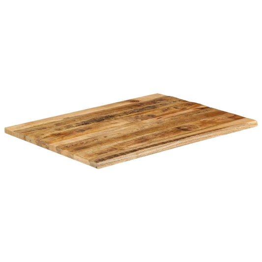 vidaXL Table Top 100x80x2,5 cm Live Edge Solid Wood Rough Mango