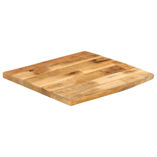vidaXL Table Top 40x40x3,8 cm Live Edge Solid Wood Rough Mango