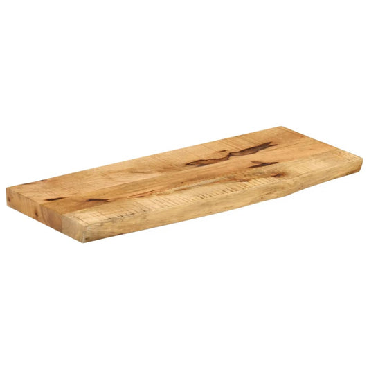 vidaXL Table Top 70x40x3,8 cm Live Edge Solid Wood Rough Mango