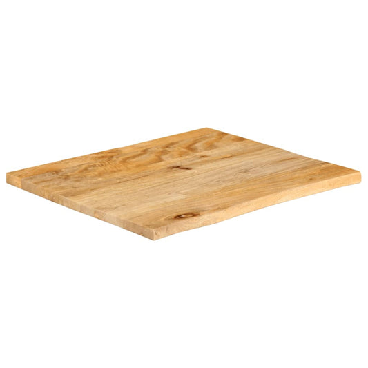 vidaXL Table Top Live Edge 60x60x2,5 cm Solid Wood Mango