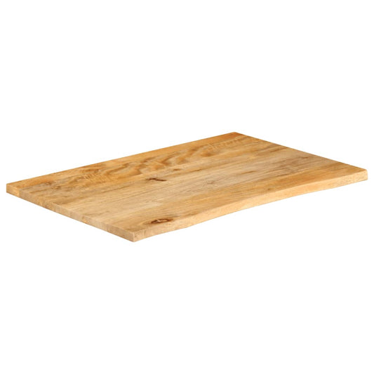 vidaXL Table Top Live Edge 80x60x3.8 cm Solid Wood Mango