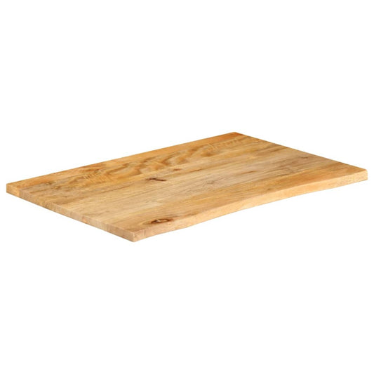 vidaXL Table Top Live Edge 90x60x3,8 cm Solid Wood Mango