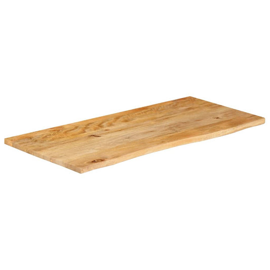 vidaXL Table Top Live Edge 100x60x3,8 cm Solid Wood Mango