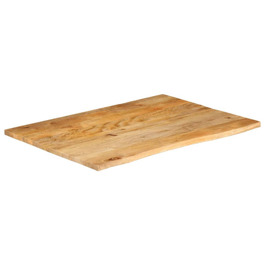 vidaXL Table Top Live Edge 90x80x3,8 cm Solid Wood Mango