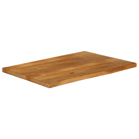 vidaXL Table Top Live Edge 100x60x2,5 cm Solid Wood Mango