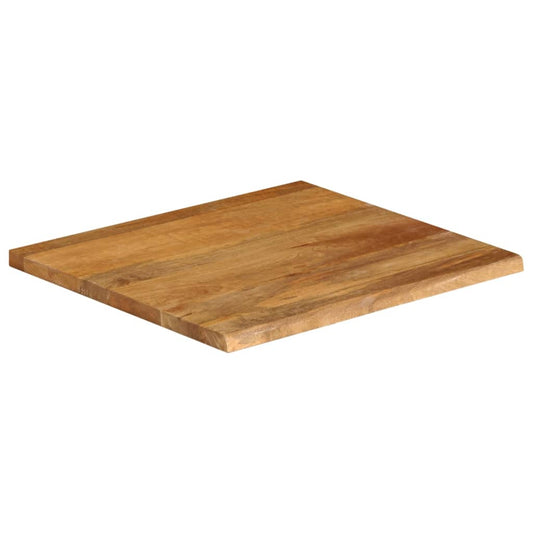 vidaXL Table Top Live Edge 80x80x2,5 cm Solid Wood Mango