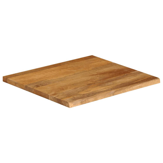 vidaXL Table Top Live Edge 80x80x3,8 cm Solid Wood Mango