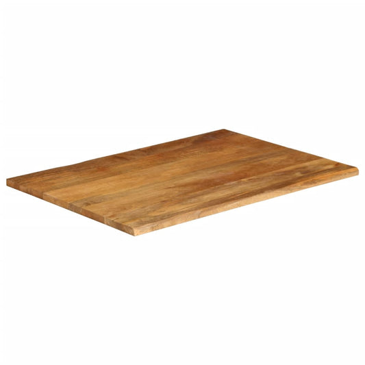 vidaXL Table Top Live Edge 110x80x3,8 cm Solid Wood Mango