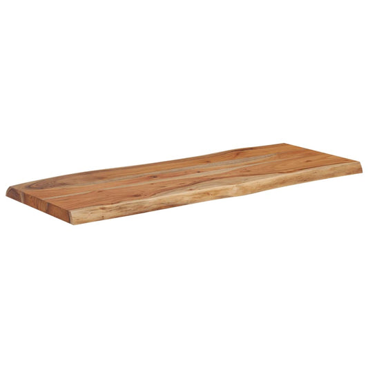 vidaXL Table Top 90x40x2.5 cm Rectangular Solid Wood Acacia Live Edge