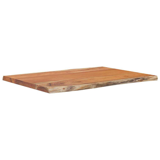 vidaXL Table Top 80x60x2.5 cm Rectangular Solid Wood Acacia Live Edge