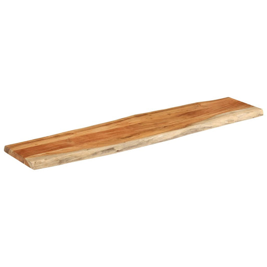 vidaXL Table Top 160x40x3.8 cm Rectangular Solid Wood Acacia Live Edge