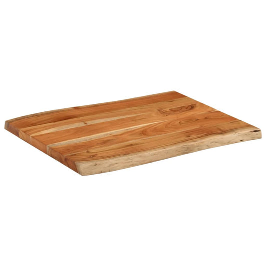 vidaXL Table Top 70x60x3.8 cm Rectangular Solid Wood Acacia Live Edge