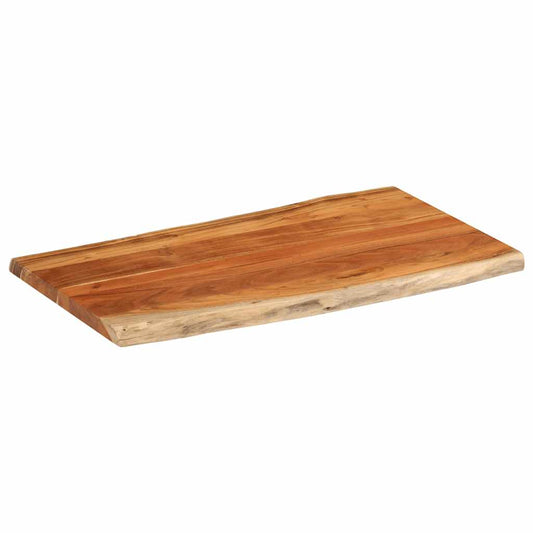 vidaXL Table Top 100x60x3.8 cm Rectangular Solid Wood Acacia Live Edge