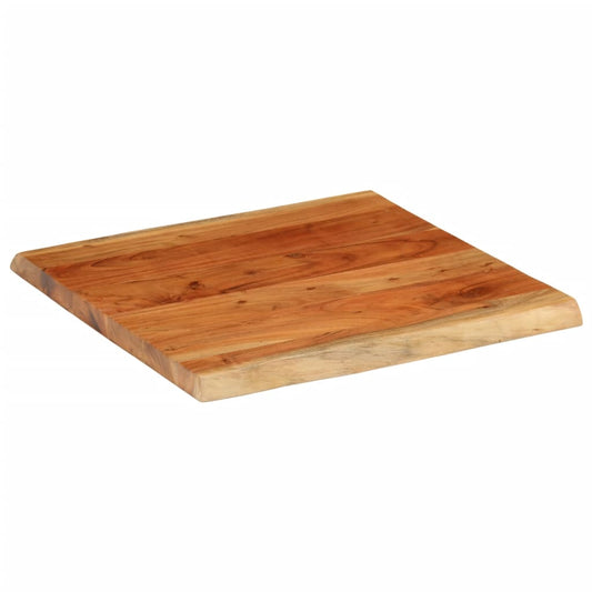 vidaXL Table Top 80x80x3.8 cm Rectangular Solid Wood Acacia Live Edge