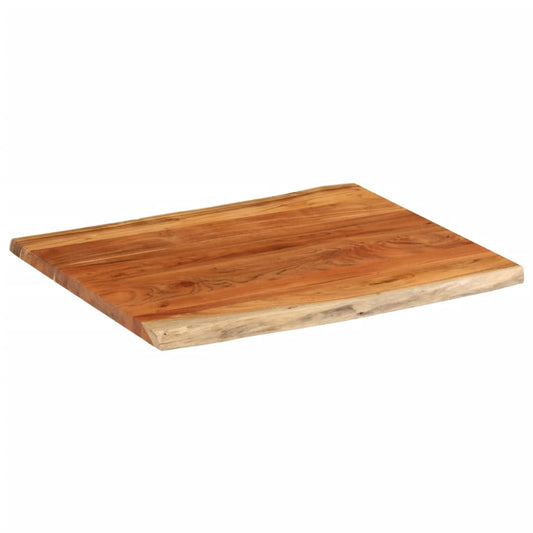 vidaXL Table Top 90x80x3.8 cm Rectangular Solid Wood Acacia Live Edge