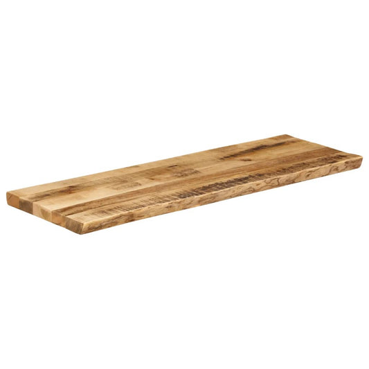 vidaXL Table Top Live Edge 110x40x2,5 cm Solid Wood Rough Mango