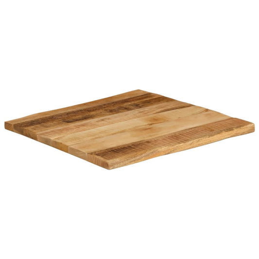 vidaXL Table Top Live Edge 60x60x2,5 cm Solid Wood Rough Mango