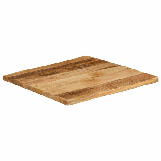 vidaXL Table Top Live Edge 40x40x3,8 cm Solid Wood Rough Mango