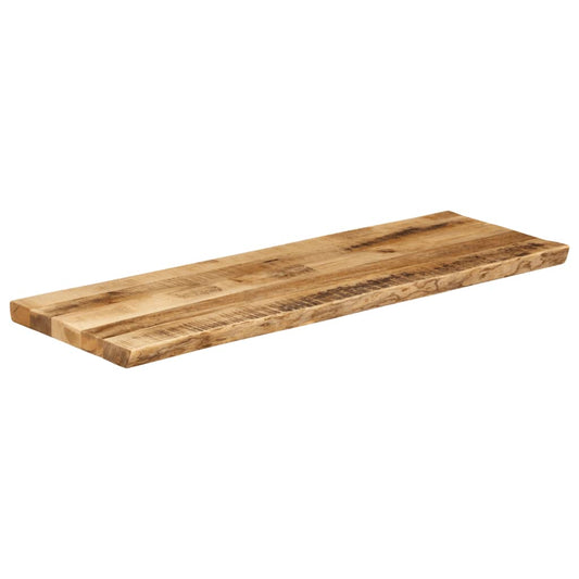 vidaXL Table Top Live Edge 110x40x3,8 cm Solid Wood Rough Mango