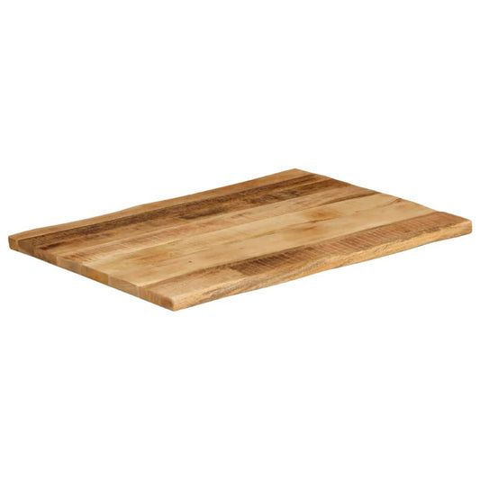 vidaXL Table Top Live Edge 80x60x3,8 cm Solid Wood Rough Mango