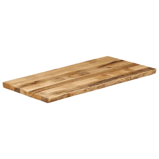 vidaXL Table Top Live Edge 110x60x3.8 cm Solid Wood Rough Mango