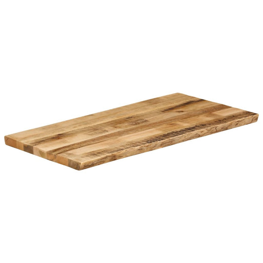 vidaXL Table Top Live Edge 120x60x3.8 cm Solid Wood Rough Mango