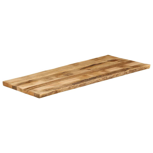 vidaXL Table Top Live Edge 140x60x3,8 cm Solid Wood Rough Mango