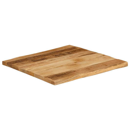 vidaXL Table Top Live Edge 80x80x3,8 cm Solid Wood Rough Mango
