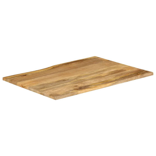 vidaXL Table Top 90x80x2,5 cm Live Edge Solid Wood Mango