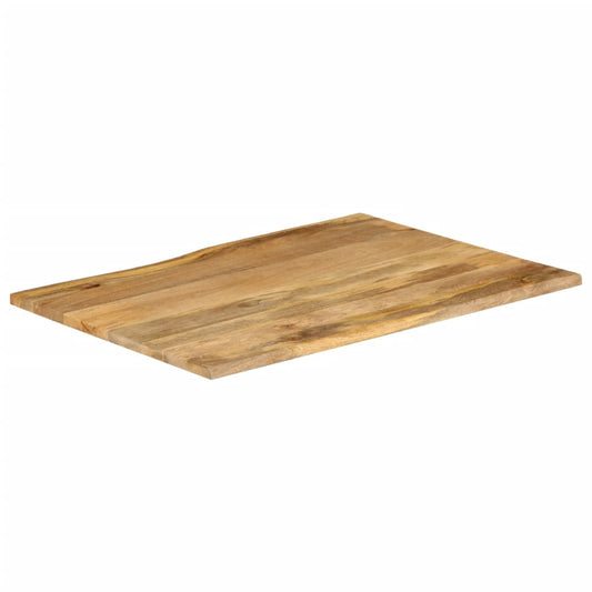 vidaXL Table Top 90x80x3,8 cm Live Edge Solid Wood Mango