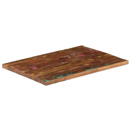 vidaXL Table Top 80x70x2,5 cm Rectangular Solid Wood Reclaimed