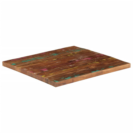 vidaXL Table Top 80x80x1,5 cm Square Solid Wood Reclaimed