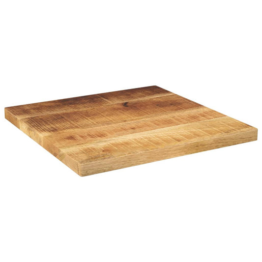 vidaXL Table Top 40x40x2.5 cm Square Solid Wood Rough Mango