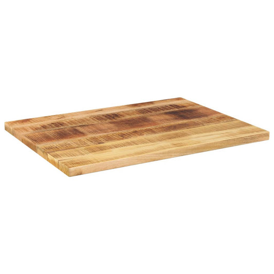 vidaXL Table Top 80x70x2,5 cm Rectangular Solid Wood Rough Mango