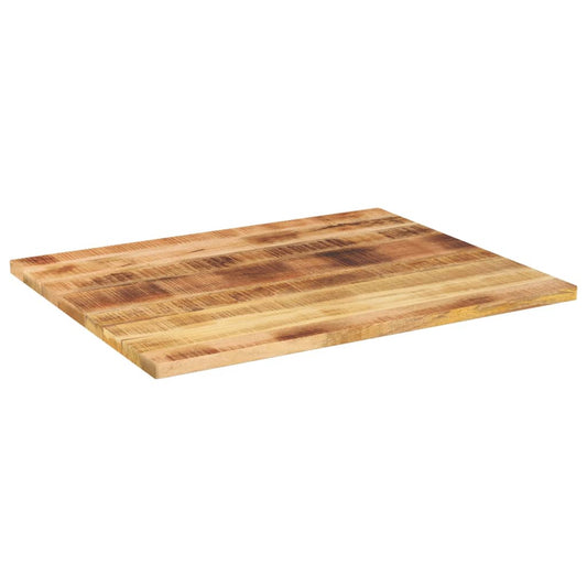 vidaXL Table Top 90x80x3,8 cm Rectangular Solid Wood Rough Mango