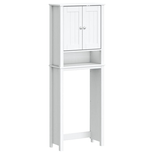 vidaXL Over-the-Toilet Storage BERG White 60x27x164.5 cm Solid Wood