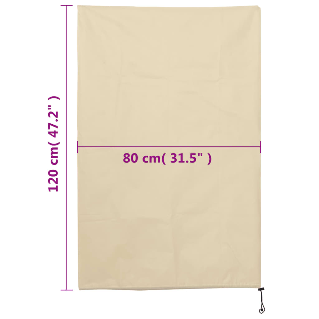 vidaXL Plant Fleece Covers with Drawstring 8 pcs 70 g/m² 0,8x1,2 m