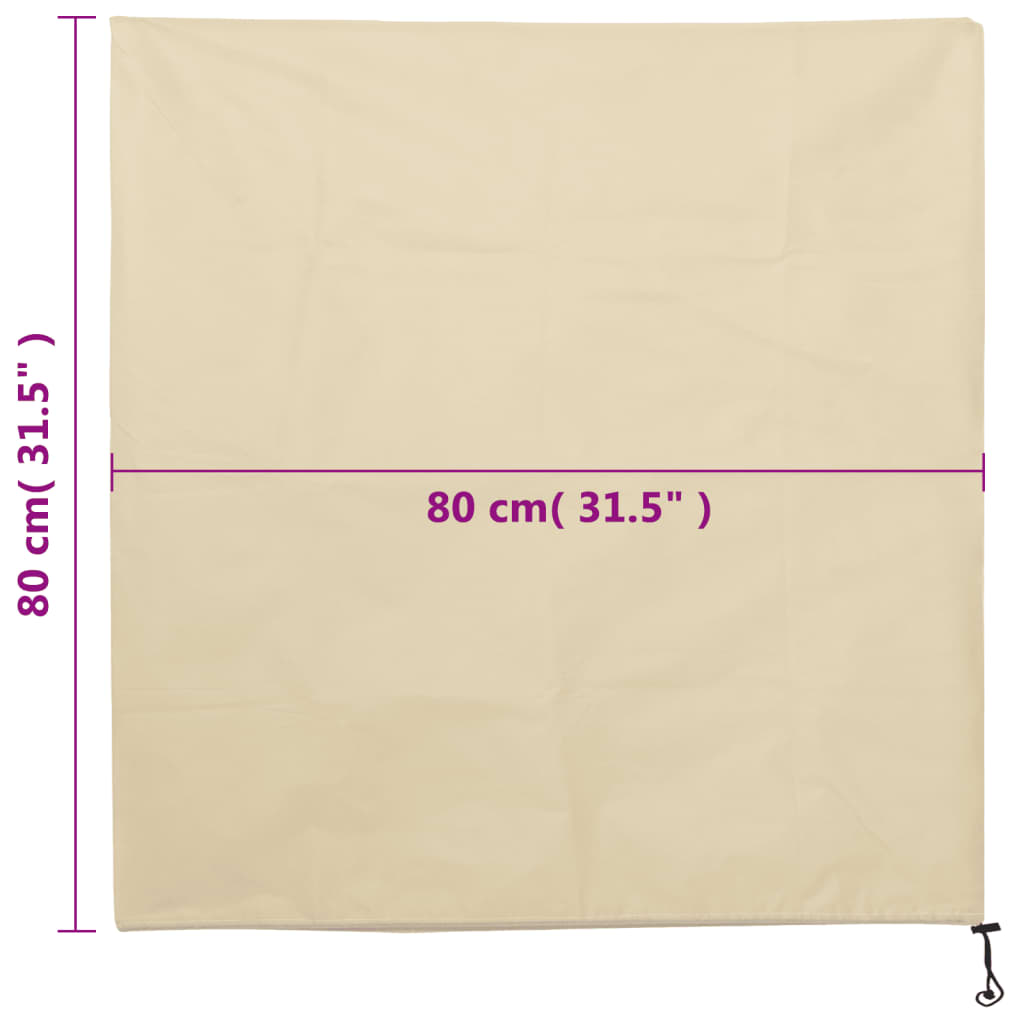 vidaXL Plant Fleece Covers with Drawstring 12 pcs 70 g/m² 0,8x0,8 m