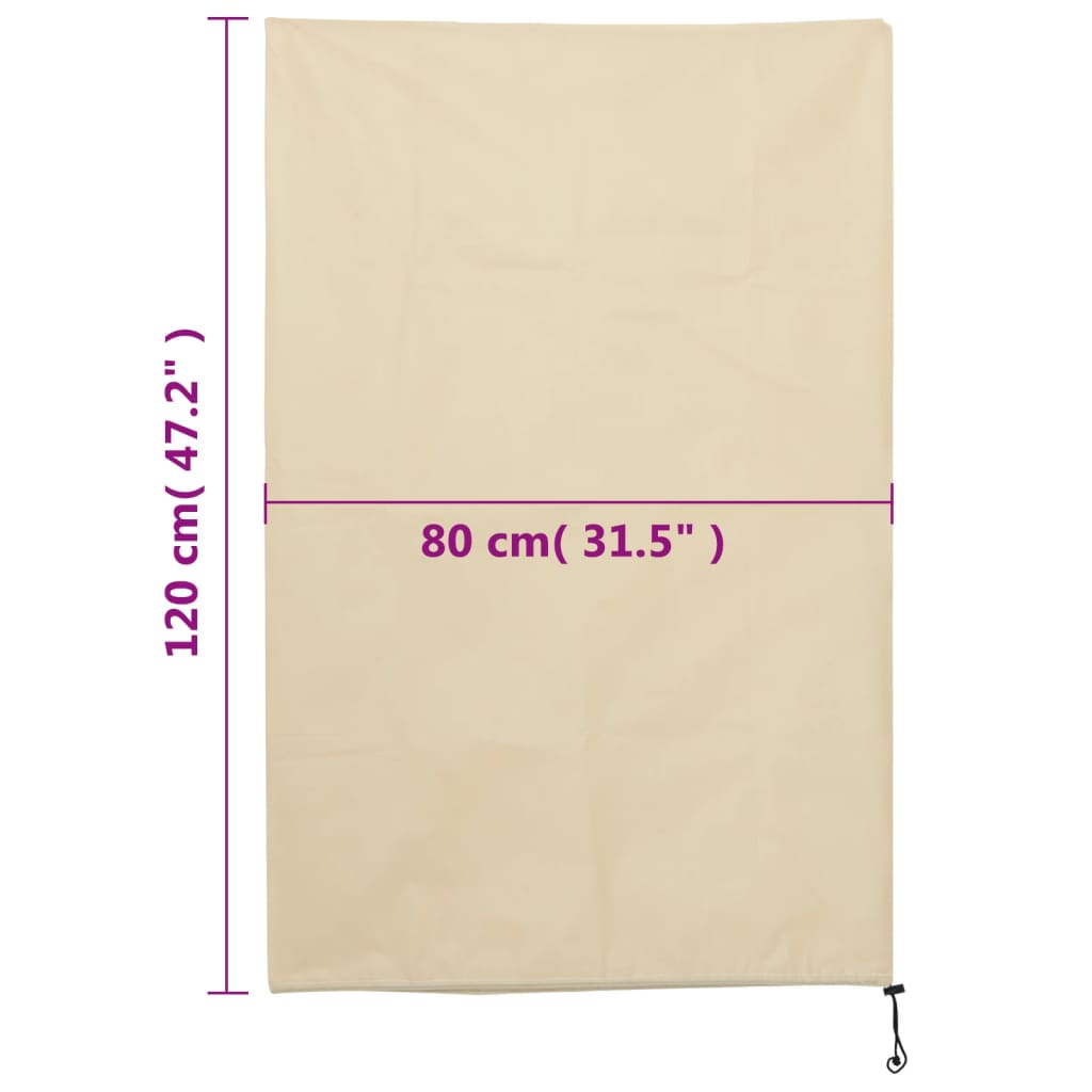 vidaXL Plant Fleece Covers with Drawstring 12 pcs 70 g/m² 0,8x1,2 m