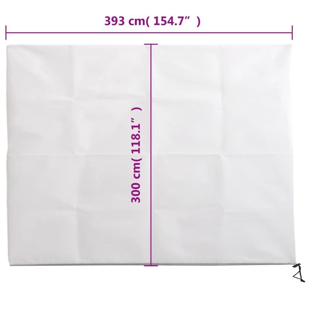 vidaXL Plant Fleece Covers with Zip 10 pcs 70 g/m² 3.93x3 m