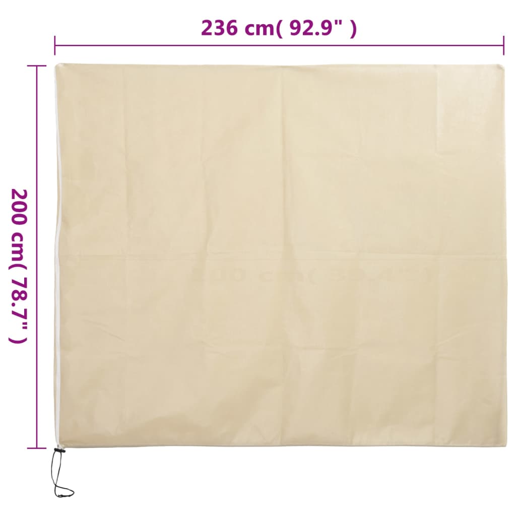 vidaXL Plant Fleece Covers with Zip 10 pcs 70 g/m² 2,36x2 m