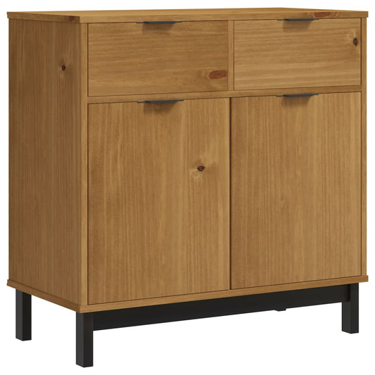 vidaXL Sideboard "FLAM" 80x40x80 cm Solid Wood Pine
