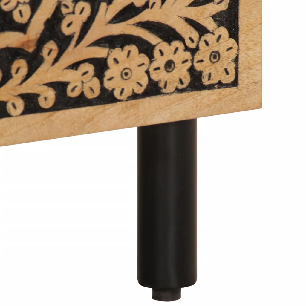 vidaXL Bedside Cabinet 40x33x46 cm Solid Wood Mango